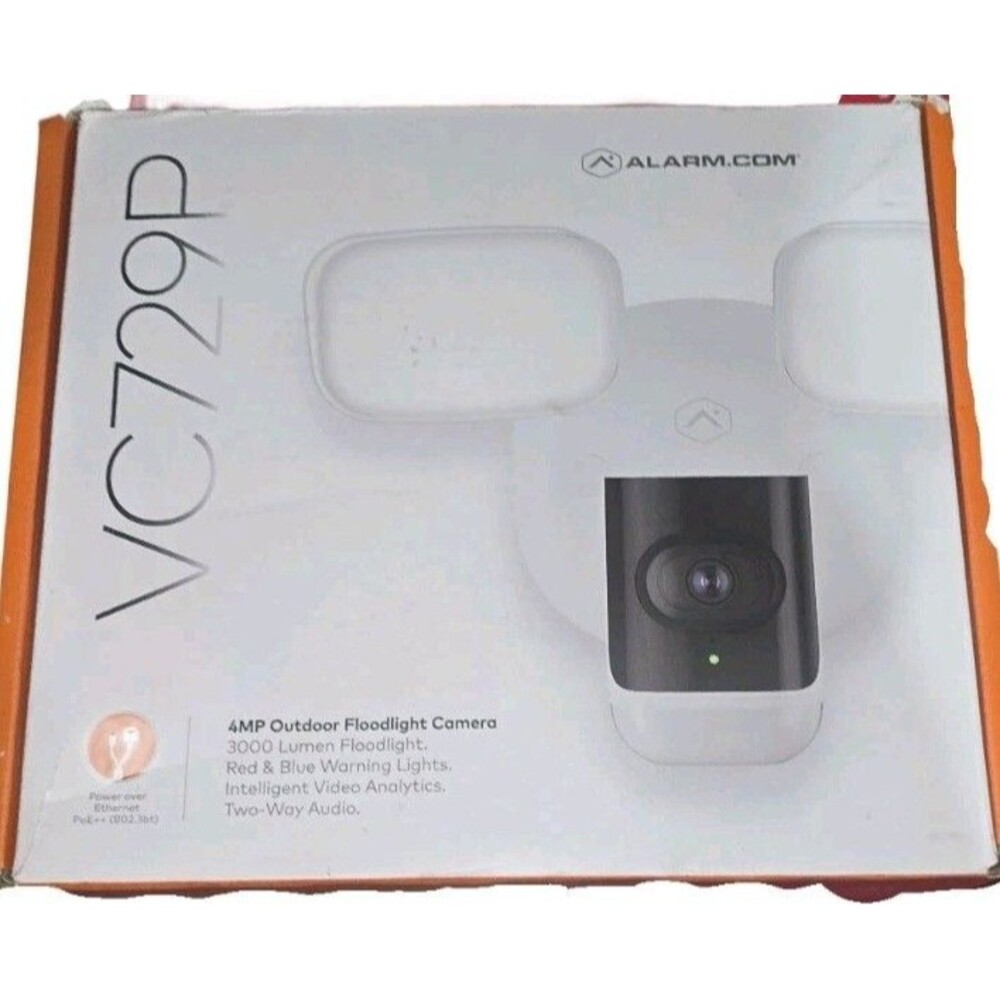 Alarm.com ADC-VC729P 4MP Outdoor Ethernet Camera Floodlight DC/POE++ *NEW